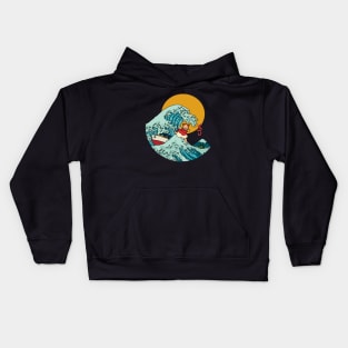 Kitty in the sea Kids Hoodie